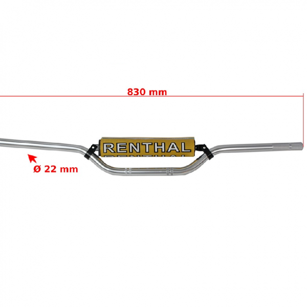 Pitbike Dirtbike stuur alu kleurig