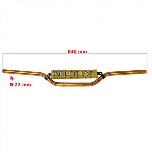 pitbike dirtbike stuur goud 1