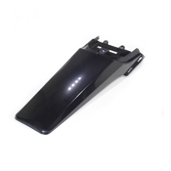 Pitbike Dirtbike achterspatbord lang zwart