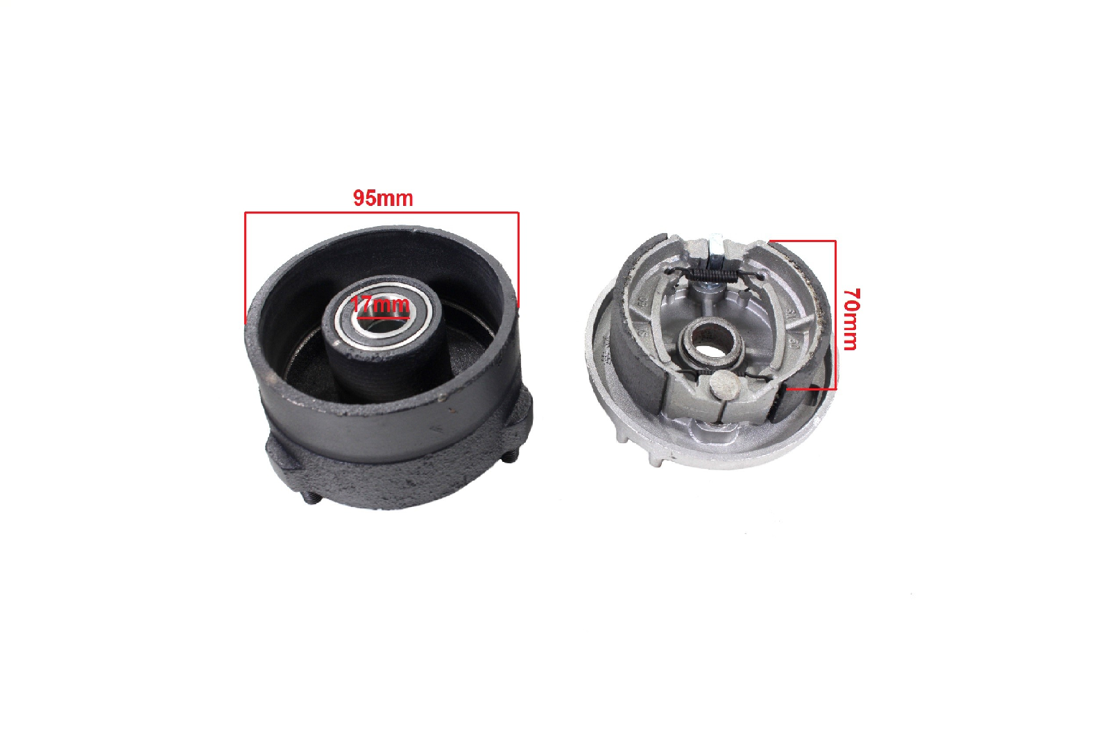 Quad ATV wielnaaf met trommelrem links 1