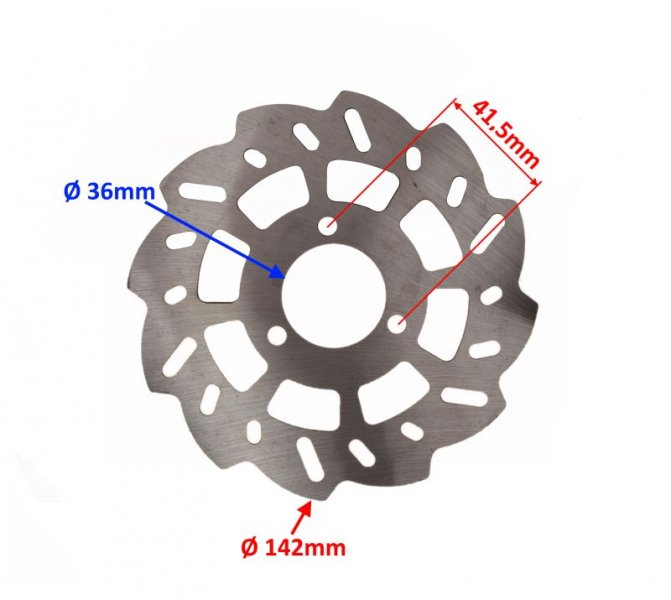 Minicrosser wave remschijf 1