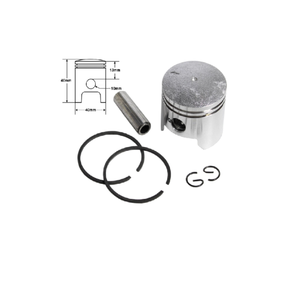 Minibike minicrosser miniquad zuiger 40mm 10mm