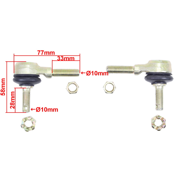 Quad ATV stuurkogels