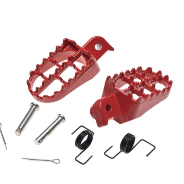 Pitbike Dirtbike voetsteunen step set rood