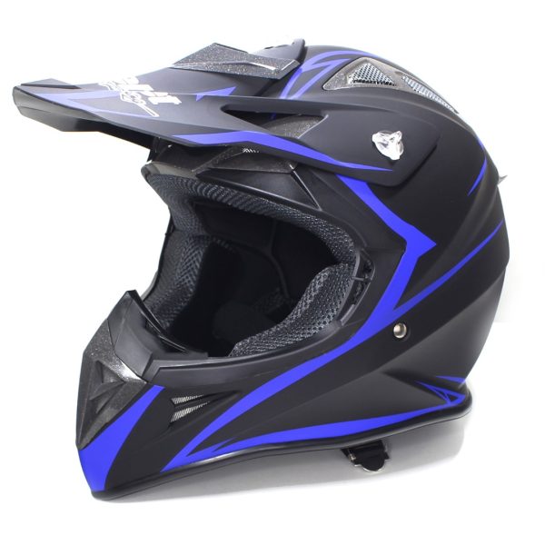 Safebet enudro helm matzwart blauw