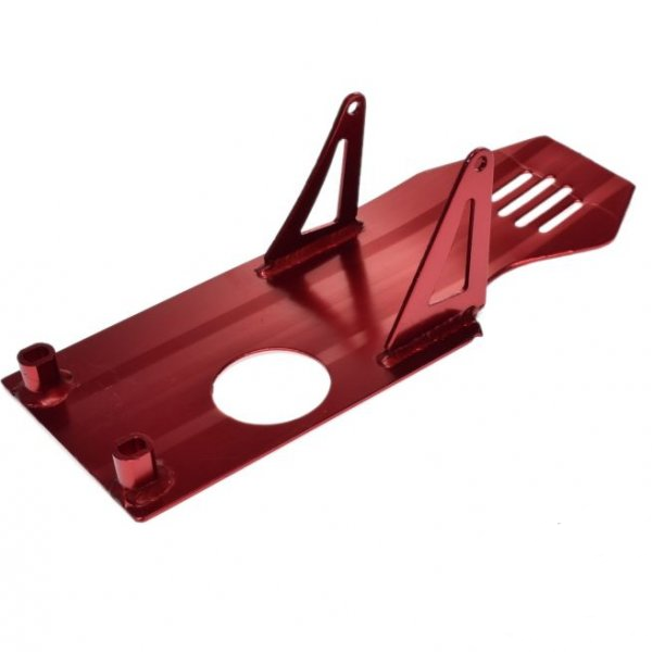 Pitbike Dirtbike bodemplaat ALU rood