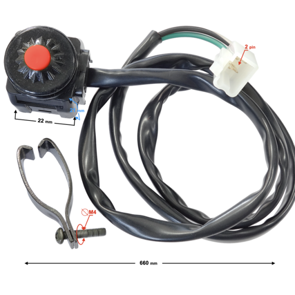 Pitbike Dirtbike Quad stopknop