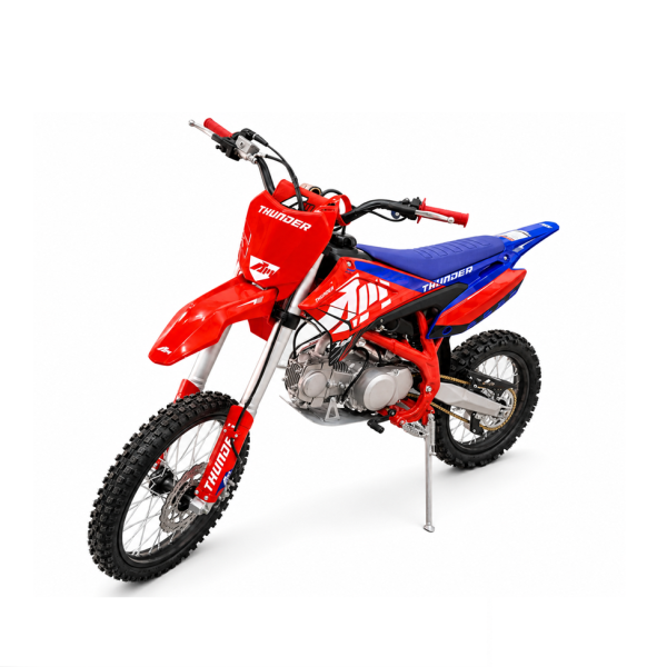APOLLO THUNDER 125cc pitbike dirtbike blauw rood 7