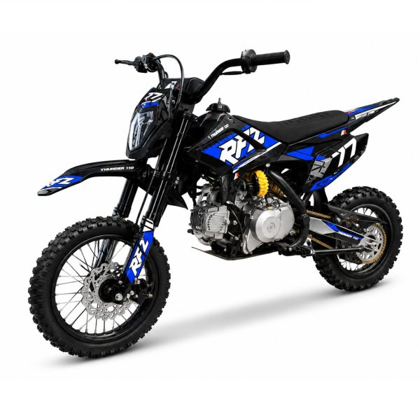 APOLLO THUNDER pitbike dirtbike 110cc blauw.