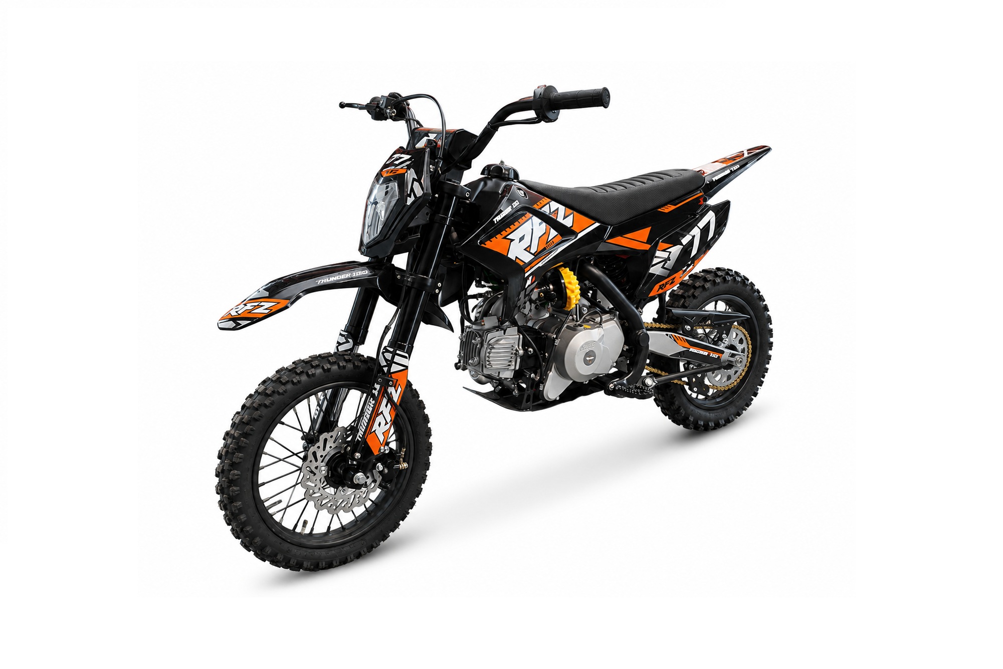 APOLLO THUNDER pitbike dirtbike 110cc oranje.