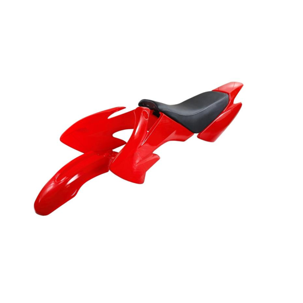 Pitbike Dirtbike kappenset met zadel CRF50 model rood