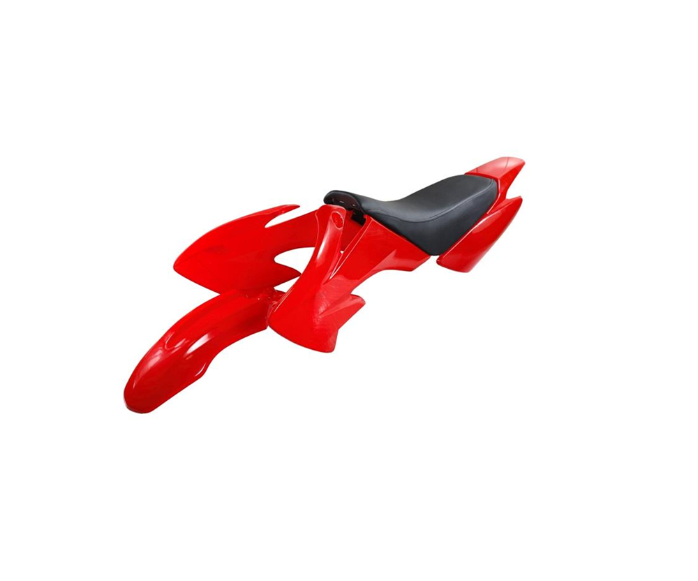 Pitbike Dirtbike kappenset met zadel CRF50 model rood