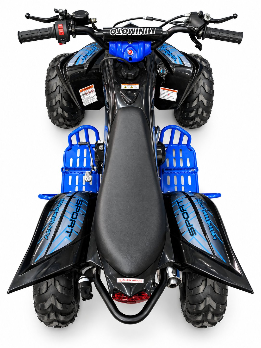 HIGHPER Quad 110cc 6 inch blauw 4.