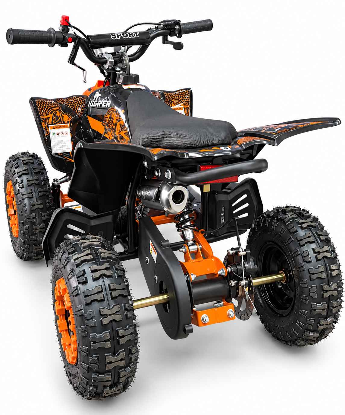 HIGHPER miniquad 49cc oranje 3.