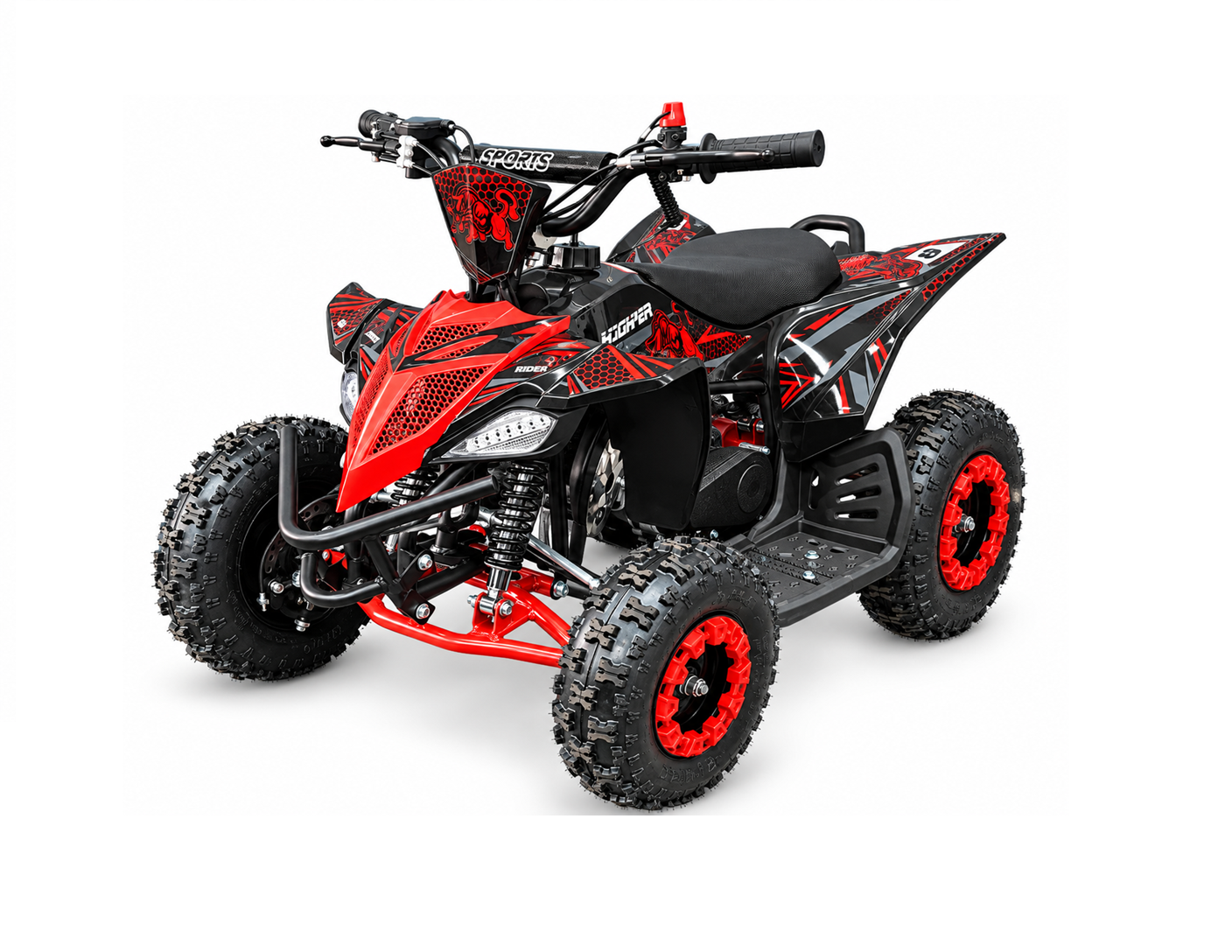 HIGHPER miniquad 49cc rood.